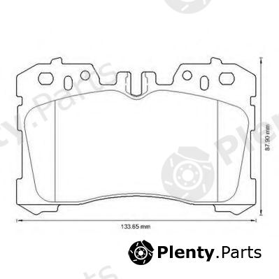  JURID part 572647J Brake Pad Set, disc brake
