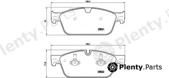 BREMBO part P50102 Brake Pad Set, disc brake
