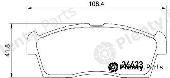  BREMBO part P54049 Brake Pad Set, disc brake