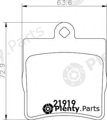  HELLA part 8DB355008-461 (8DB355008461) Brake Pad Set, disc brake