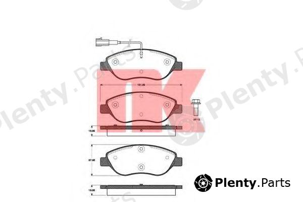  NK part 222369 Brake Pad Set, disc brake
