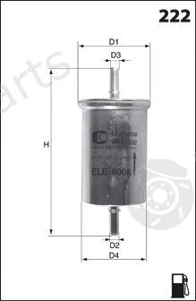  MECAFILTER part ELE3653 Fuel filter