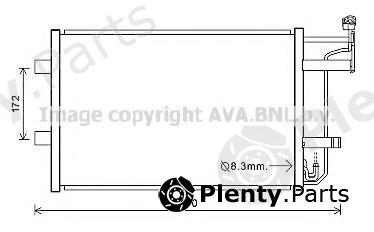  AVA QUALITY COOLING part MZ5252 Condenser, air conditioning