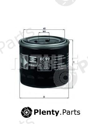  MAHLE ORIGINAL part KC99 Fuel filter