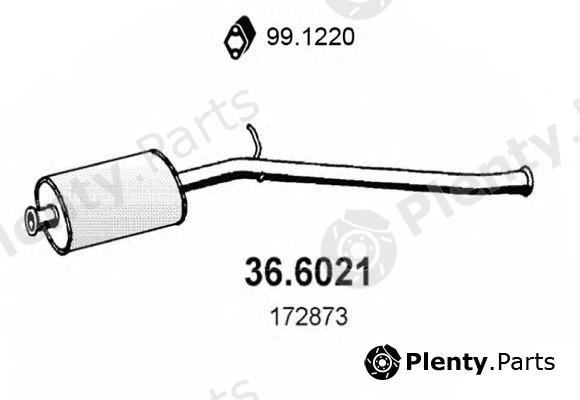  ASSO part 36.6021 (366021) Middle Silencer