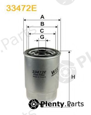  WIX FILTERS part 33472E Fuel filter