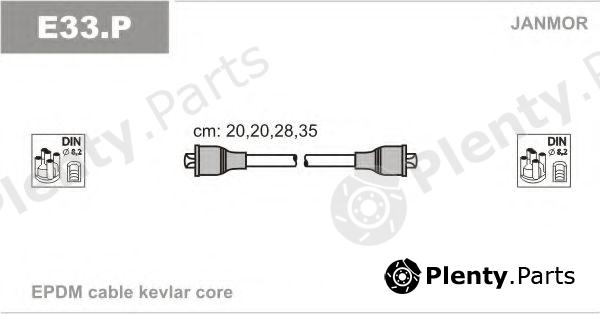  JANMOR part E33.P (E33P) Ignition Cable Kit