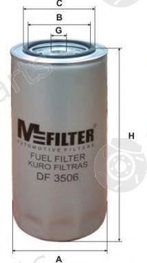  MFILTER part DF3506 Fuel filter