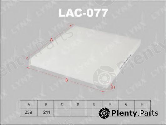  LYNXauto part LAC077 Filter, interior air