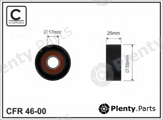  CAFFARO part 46-00 (4600) Tensioner Pulley, v-ribbed belt