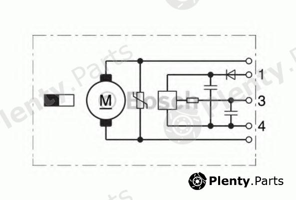  BOSCH part 0390207406 Wiper Motor