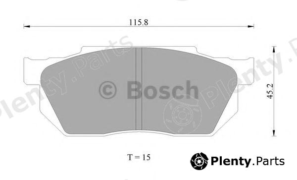  BOSCH part 0986AB2000 Brake Pad Set, disc brake
