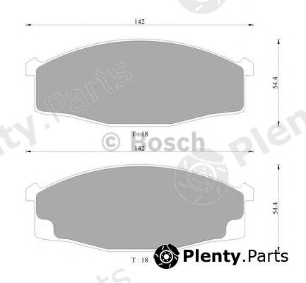  BOSCH part 0986AB2045 Brake Pad Set, disc brake