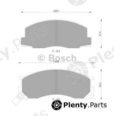  BOSCH part 0986AB2229 Brake Pad Set, disc brake