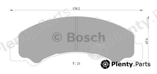  BOSCH part 0986AB2370 Brake Pad Set, disc brake