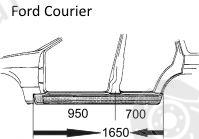  VAN WEZEL part 1837104 Foot Board, door sill