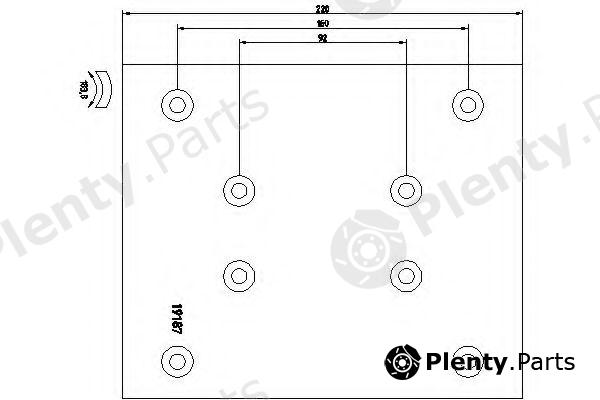  TEXTAR part 19187185008T088 Brake Lining Kit, drum brake