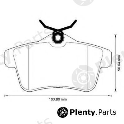  JURID part 573315J Brake Pad Set, disc brake