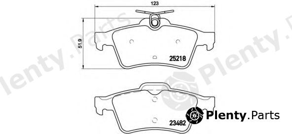 BREMBO part P61110 Brake Pad Set, disc brake - Plenty.Parts