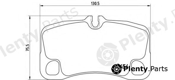 BREMBO part P65022 Brake Pad Set, disc brake