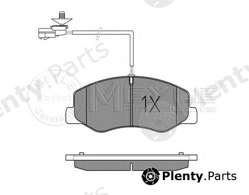  MEYLE part 0252517218/W (0252517218W) Brake Pad Set, disc brake
