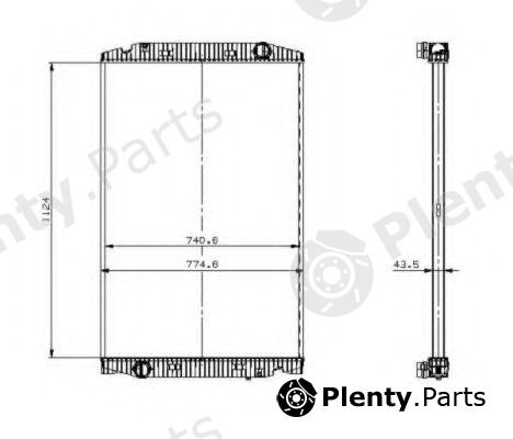  NRF part 509698 Radiator, engine cooling