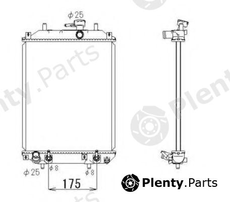  NRF part 53414 Radiator, engine cooling