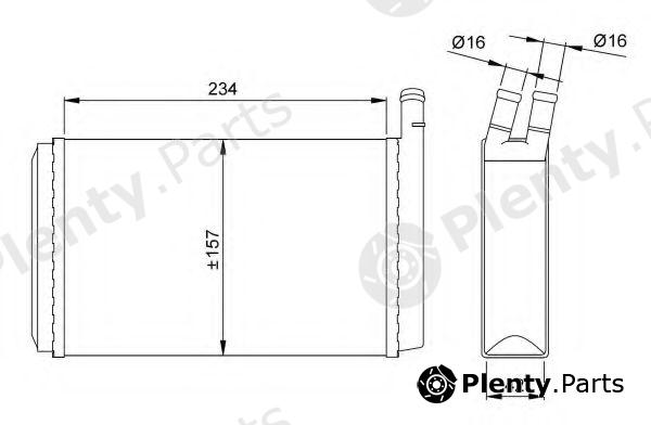  NRF part 58614 Heat Exchanger, interior heating
