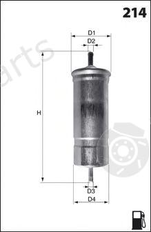  MECAFILTER part ELE6001 Fuel filter