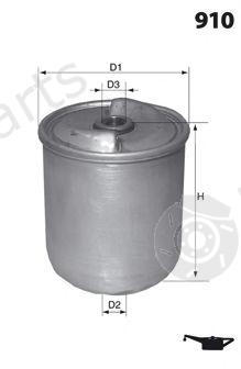  MECAFILTER part EHC8500 Oil Filter