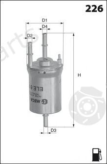  MECAFILTER part ELE6113 Fuel filter