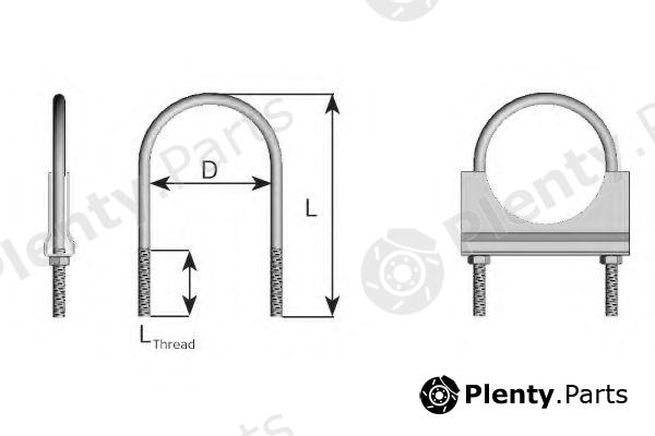  DINEX part 90120 Clamp, exhaust system