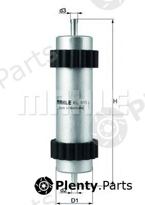  MAHLE ORIGINAL part KL915 Fuel filter