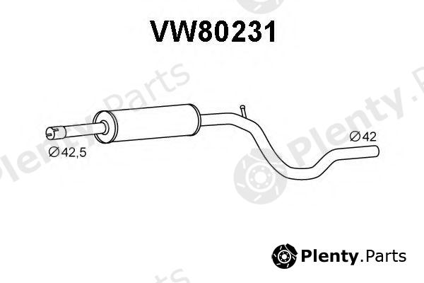  VENEPORTE part VW80231 Middle Silencer