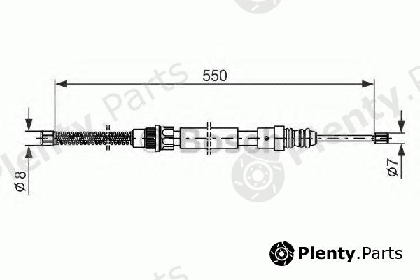 BOSCH part 1987477147 Cable, parking brake