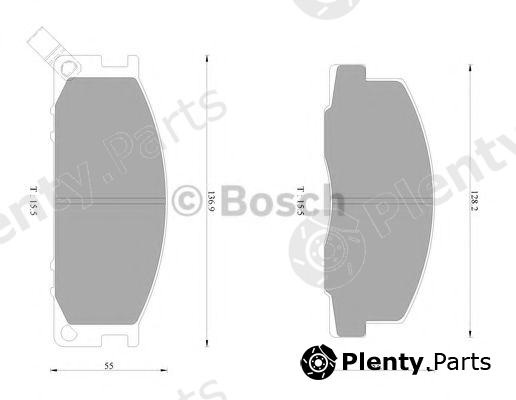  BOSCH part 0986AB2249 Brake Pad Set, disc brake