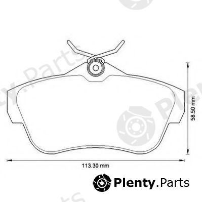  JURID part 573281J Brake Pad Set, disc brake