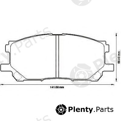  JURID part 572562J Brake Pad Set, disc brake