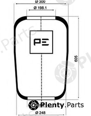  PE Automotive part 084.093-70A (08409370A) Boot, air suspension