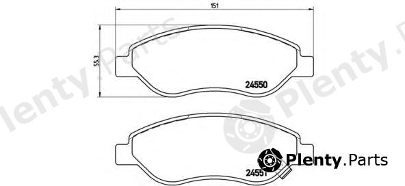  BREMBO part P59053 Brake Pad Set, disc brake