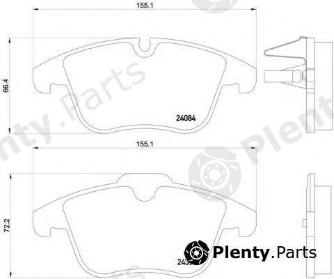  BREMBO part P61106 Brake Pad Set, disc brake