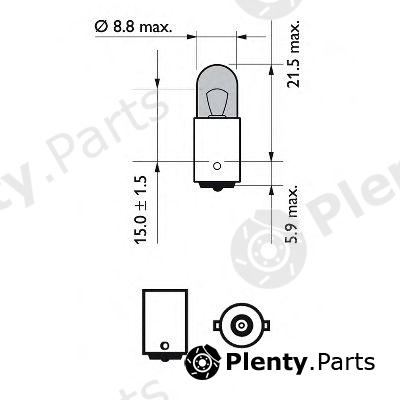  PHILIPS part 12929NBVB2 Bulb, reading light