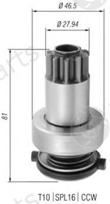  MAGNETI MARELLI part AMB0374 Pinion, starter