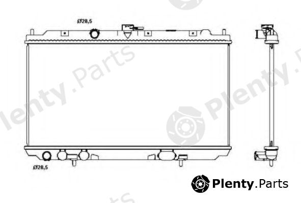  NRF part 53387 Radiator, engine cooling