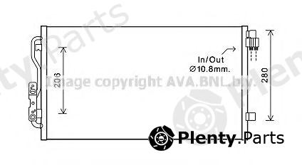  AVA QUALITY COOLING part BWA5434 Condenser, air conditioning