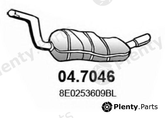  ASSO part 04.7046 (047046) End Silencer
