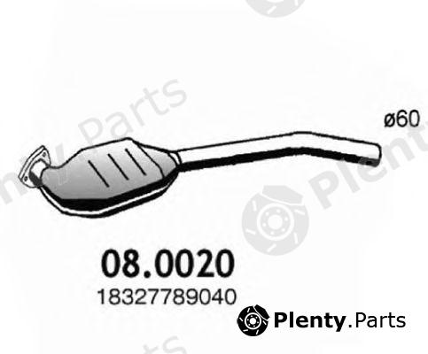  ASSO part 08.0020 (080020) Catalytic Converter