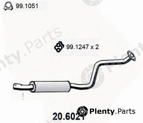  ASSO part 20.6021 (206021) Middle Silencer