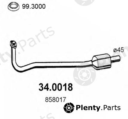  ASSO part 34.0018 (340018) Catalytic Converter