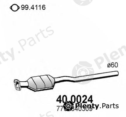  ASSO part 40.0024 (400024) Catalytic Converter